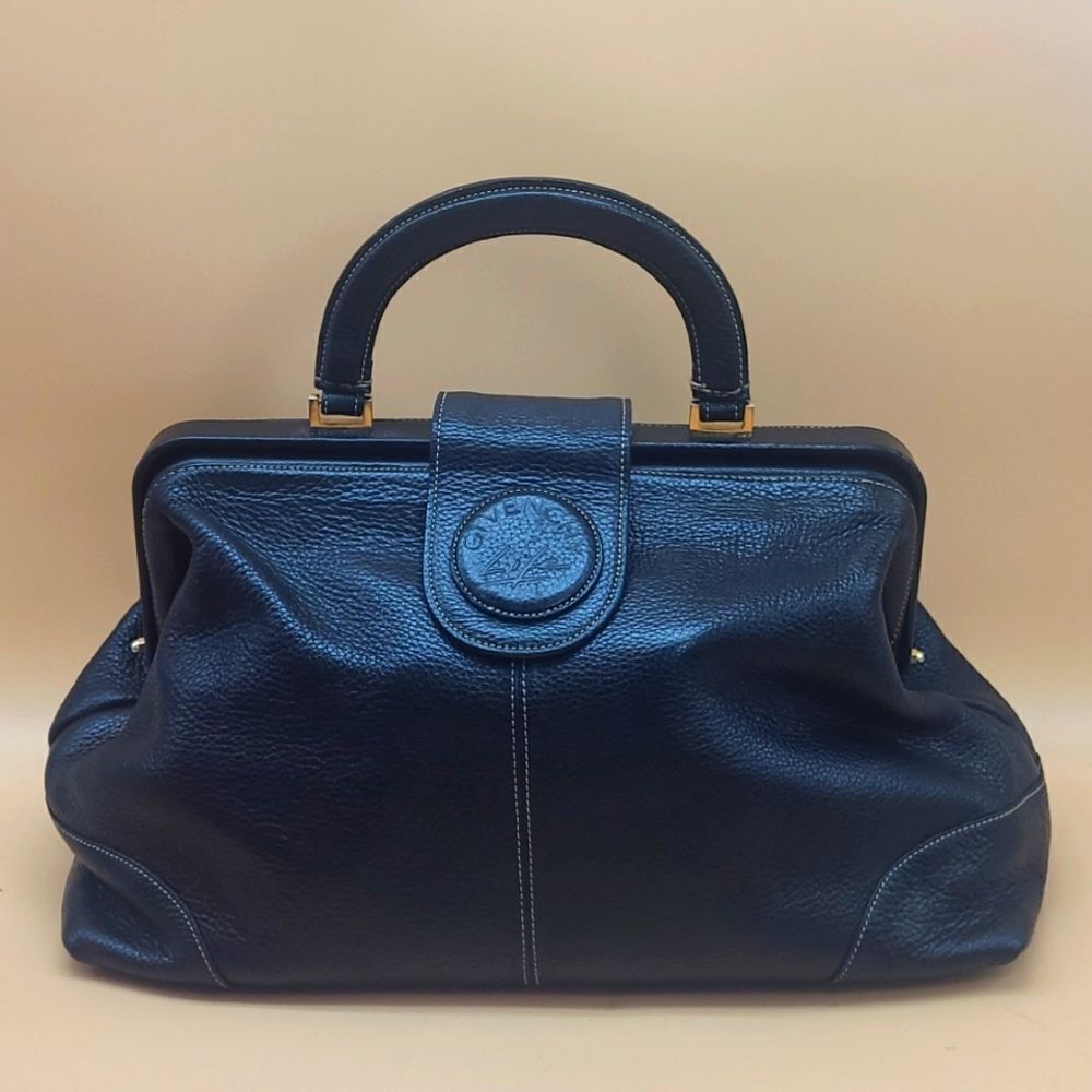 Authentic Givenchy Life Leather Satchel Bag